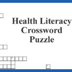 Health Literacy Crossword Puzzle